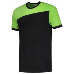 Tricorp T-Shirt Bicolor Quernaht 102006 Black-Lime
