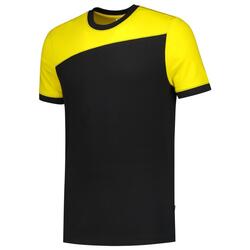Tricorp T-Shirt Bicolor Quernaht 102006 Black-Yellow