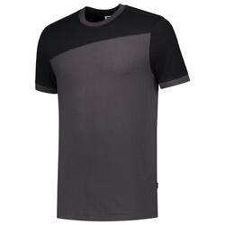 Tricorp T-Shirt Bicolor Quernaht 102006 Darkgrey-Black
