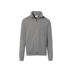 Hakro Zip-Sweatshirt Premium 451-15 grau-meliert