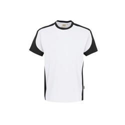 Hakro T-Shirt Contrast Performance 290 weiß-anthrazit
