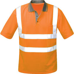 Warnschutz-Poloshirt Mischgewebe CARLOS 22698 orange
