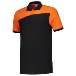 Tricorp Poloshirt Bicolor mit Quernaht 202006 Black-Orange