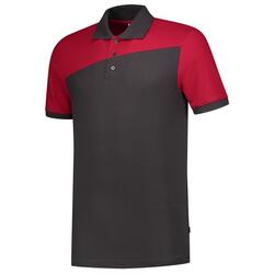 Tricorp Poloshirt Bicolor mit Quernaht 202006 Darkgrey-Red