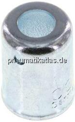 221-04 Schlauchhülse für Niederdruck-schlauch DN4(11 - 11,5mm) Stahl