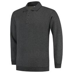 Tricorp Sweatshirt Polokragen und Bund 301005 Antracite Melange