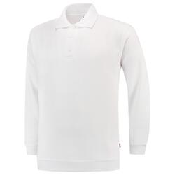 Tricorp Sweatshirt Polokragen und Bund 301005 White