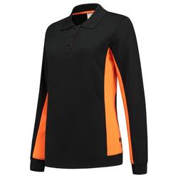 Tricorp Sweatshirt Polokragen Bicolor Damen 302002 Black-Orange