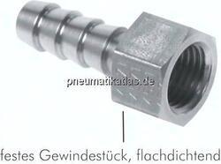 AST 1410 ES Aufschraub-Schlauchtülle G 1/4"-10mm, 40 bar 1.4571