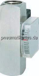 DMWV 10-10 MSV Durchflussmesser/-wächter, 3 - 10 l/min, 250 bar Messing vernickelt