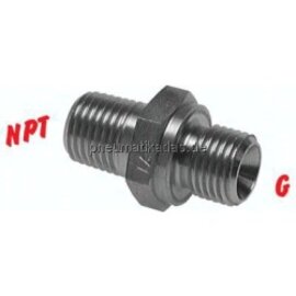 DN 10G10NPT ES Doppelnippel G 1"-NPT 1", 1.4571