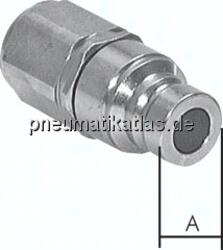 FFS 18 Flat-Face-Kupplung, Stecker Baugr. 0, G 1/8"(IG)