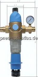 FRWR 10 F Rückspülfilter/Druckminderer f. Trinkwasser, R 1", DVGW