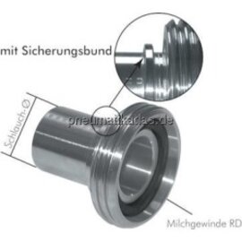 GTMA 1213 ES SB Schlauchgewindestutzen (Milchgew.) RD34 x 1/8"-13mm