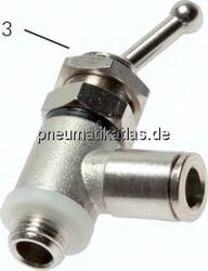 K 214010 2/2-Wege Kipphebelventil 10 mm (Steckanschluss) / G 1/4" (AG)