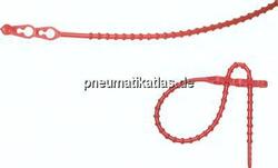 KBLD 320 ROT Lösbarer Kabelbinder, 320mm, 2 Befestigungsaugen, rot