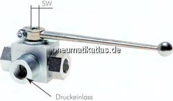 KH 3/12 L HD Hochdruck-3-Wege Kugelhahn, L-Bohrung, G 1/2", PN 500