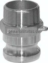 KLSG 112 A Kamlock-Stecker (F) R 1 1/2"(AG), Aluminium