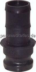KLSS 25 PP Kamlock-Stecker (E) 25mm Schlauch, PP