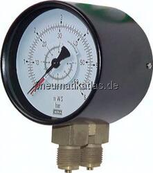 MSD 6100 Differenzdruck-Manometer senkrecht, 100mm, 0 - 6 bar