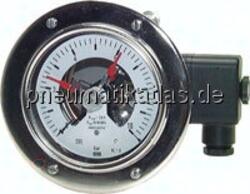 MWK 16100/21 ES Sicherheits-Kontaktmanometer, waagerecht, 100mm, 0 - 16 bar