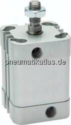 NAD 25/37-AG ISO 21287-Zylinder, doppeltw., Kolben 25mm, Hub 37mm