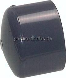 PVCVK 50 Klebemuffen-Verschlusskappe, PVC-U, 50x61mm (i x a)