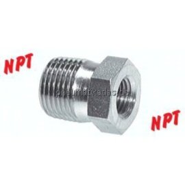 RN 3814 NPT Reduziernippel NPT 3/8"(AG)-NPT 1/4"(IG), Stahl verzinkt