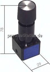 RP 50 VU Mini-Vakuumregler, M 5, -0,35 bis 0 bar