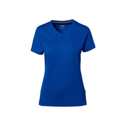 Hakro Damen-V-Shirt Cotton-Tec 169-10 royalblau