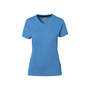 Hakro Damen-V-Shirt Cotton-Tec 169-41 malibublau