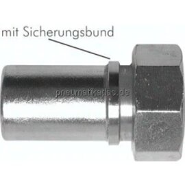 STTW 1213 ES Schlauchtülle, EN14420-5 G 1/2"-13mm, 1.4401