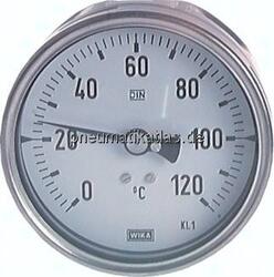 TW 26100100 ES Bimetallthermometer, waage-recht D100/-20 bis +60°C/100mm