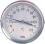 TW 35100100 Bimetallthermometer, waage-recht D100/-30 bis +50°C/100mm