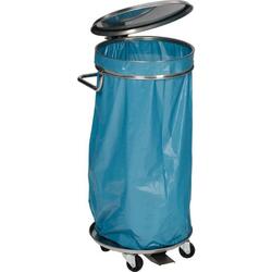 Müllsackständer Edelstahlfahrbar mit Pedal