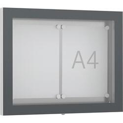 Ganzglas-Schaukasten 750x600 mm, 2x DIN A3