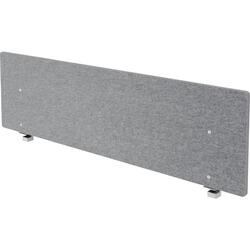 Akustik-Trennwand ARW18 für 180er Tisch grau-meliert, Filzoptik