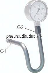 WSRU 0012 ST Wassersackrohr U-Form(ST 35.8) Anschweißende-G 1/2" (IG)-Spannmuffe