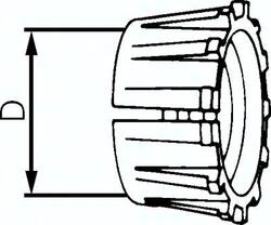 18930-40 Grip-Ring für PEX-Rohrver-schraubungen, PP, 40 mm