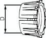 18930-40 Grip-Ring für PEX-Rohrver-schraubungen, PP, 40 mm