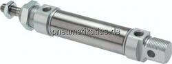 ZDM 12/10 ISO 6432-Zylinder, doppeltwir-kend, Kolben 12mm,Hub 10mm
