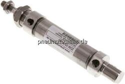ZDM 25/50 ES ISO 6432-Zylinder, Edelstahl, Kolben 25mm, Hub 50mm
