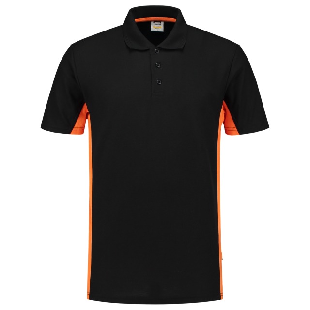 Tricorp Poloshirt Bicolor 202004 Black-Orange