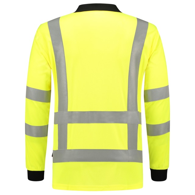 Tricorp Poloshirt EN ISO 20471 Birdseye, Langarm 203005 Fluor Yellow