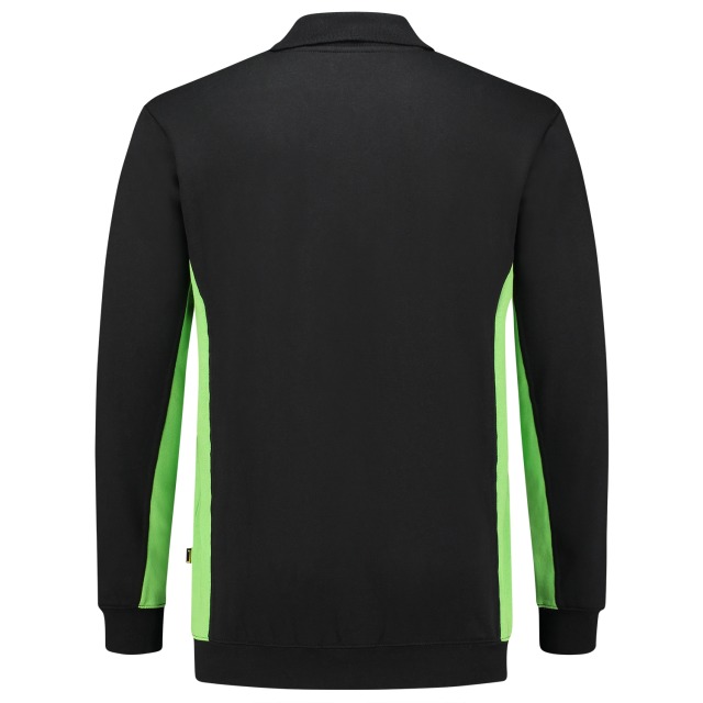 Tricorp Sweatshirt Polokragen Bicolor 302003 Black-Lime