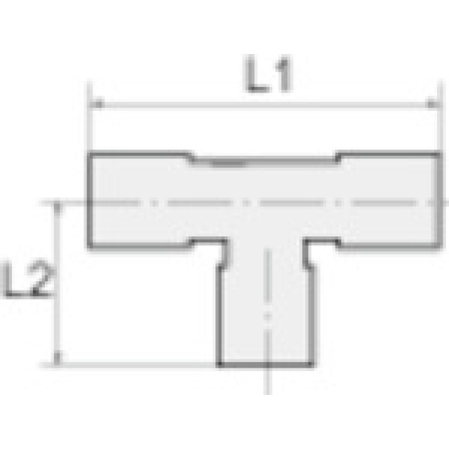 T-Verbinder PP, für Schlauch-Außen-Ø 32 mm  