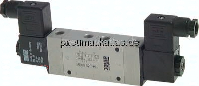 ME 05520HN 115V 5/2-Wege Magnetimpulsventil mit Fremdluftanschluss, G 1/8
