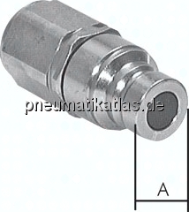 FFS 12/2 Flat-Face-Kupplung ISO 16028, Stecker Baugr. 2, G 1/2