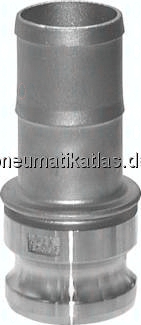 KLSS 150 A Kamlock-Stecker (E) 150mm Schlauch, Aluminium