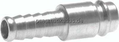 KSS 16 NW10 Kupplungsstecker (NW10) 16mm Schlauch, Stahl gehärtet & vernickelt